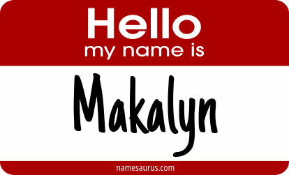 Hello my name is Makalyn png download