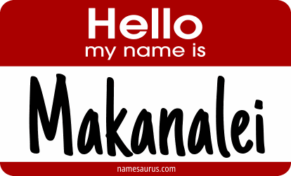 Hello my name is Makanalei png download