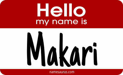 Hello my name is Makari png download