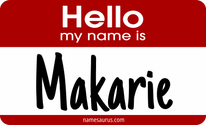 Hello my name is Makarie png download
