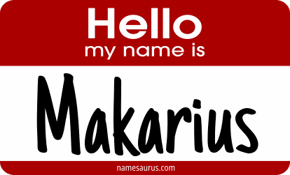 Hello my name is Makarius png download
