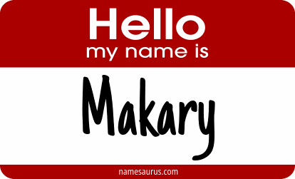 Hello my name is Makary png download