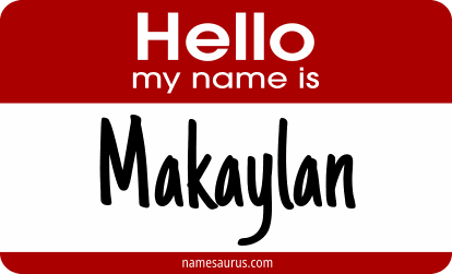 Hello my name is Makaylan png download
