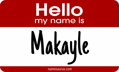 Hello my name is Makayle png download