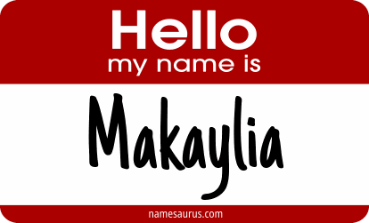 Hello my name is Makaylia png download
