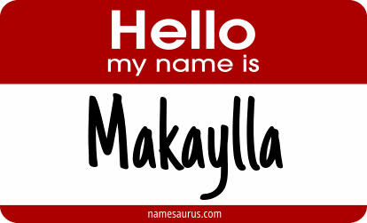 Hello my name is Makaylla png download