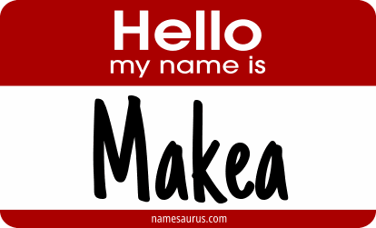 Hello my name is Makea png download