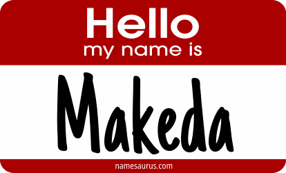 Hello my name is Makeda png download
