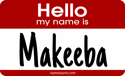 Hello my name is Makeeba png download