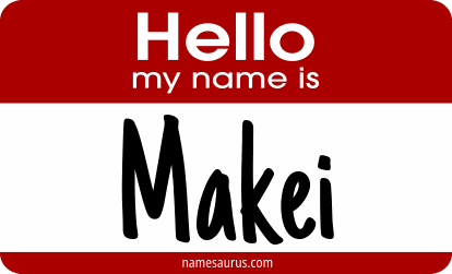 Hello my name is Makei png download