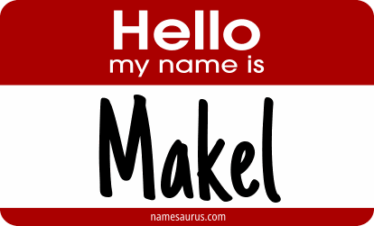 Hello my name is Makel png download
