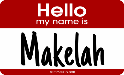 Hello my name is Makelah png download