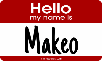 Hello my name is Makeo png download