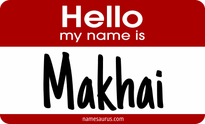 Hello my name is Makhai png download