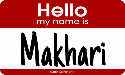 Hello my name is Makhari png download
