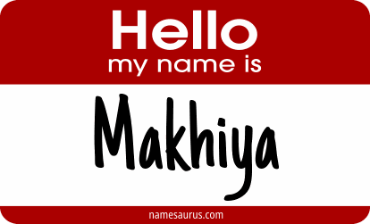 Hello my name is Makhiya png download