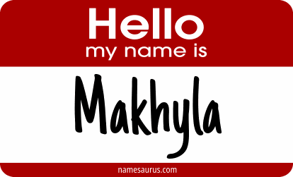 Hello my name is Makhyla png download