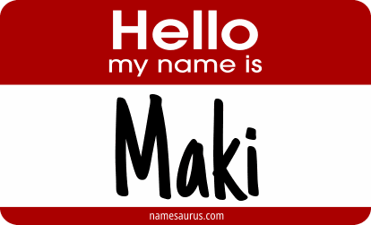 Hello my name is Maki png download