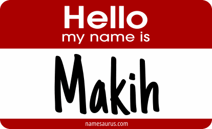 Hello my name is Makih png download