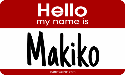 Hello my name is Makiko png download