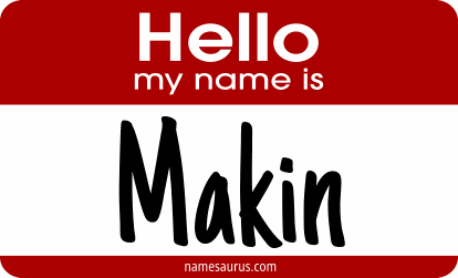 Hello my name is Makin png download