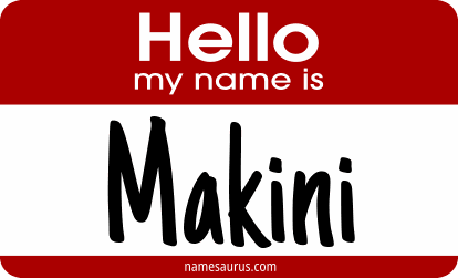 Hello my name is Makini png download
