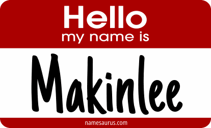 Hello my name is Makinlee png download