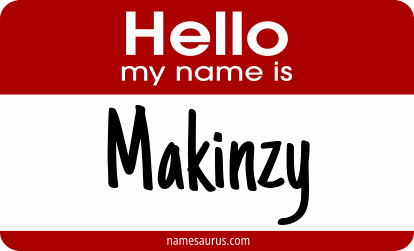 Hello my name is Makinzy png download