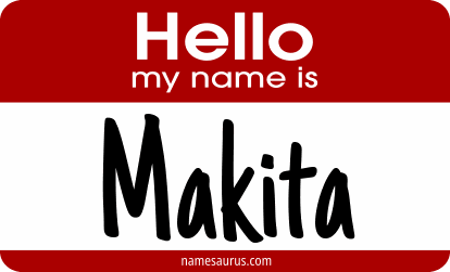 Hello my name is Makita png download