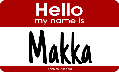 Hello my name is Makka png download