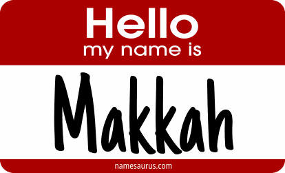 Hello my name is Makkah png download