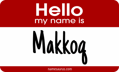Hello my name is Makkoq png download