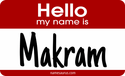 Hello my name is Makram png download
