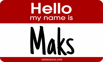 Hello my name is Maks png download