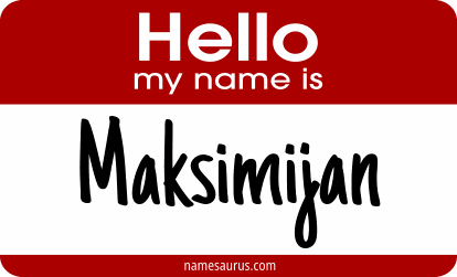 Hello my name is Maksimijan png download