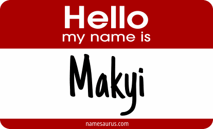Hello my name is Makyi png download