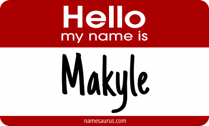 Hello my name is Makyle png download