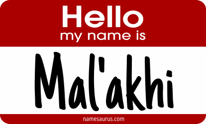 Hello my name is Mal'akhi png download