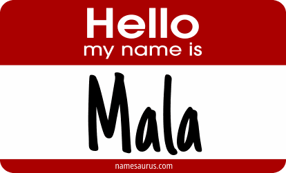 Hello my name is Mala png download