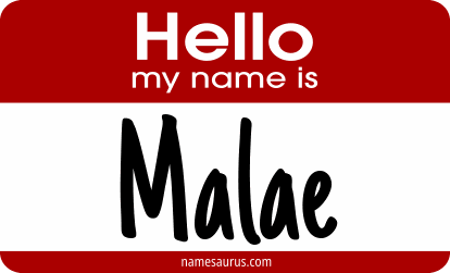 Hello my name is Malae png download