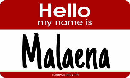 Hello my name is Malaena png download