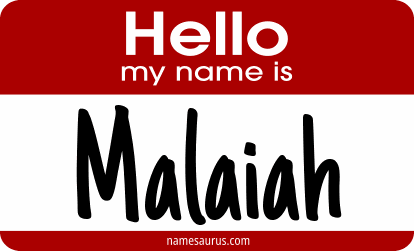 Hello my name is Malaiah png download