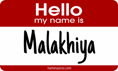 Hello my name is Malakhiya png download
