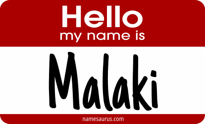 Hello my name is Malaki png download