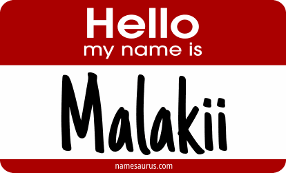 Hello my name is Malakii png download