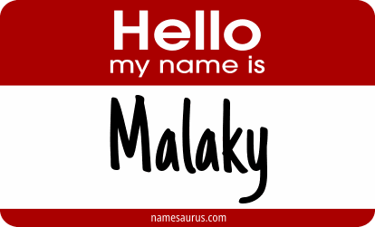 Hello my name is Malaky png download