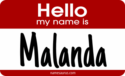 Hello my name is Malanda png download