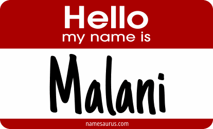 Hello my name is Malani png download