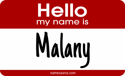 Hello my name is Malany png download