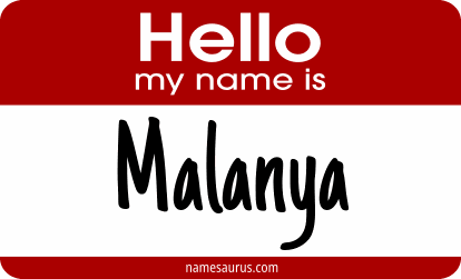 Hello my name is Malanya png download